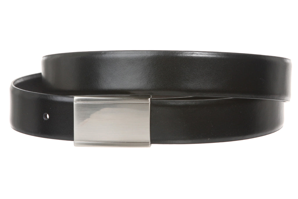 Beltiscool Men's Cut-to-Fit Black or Brown Reversible Dress Belt, Size: Custom: Up to 42 Waist