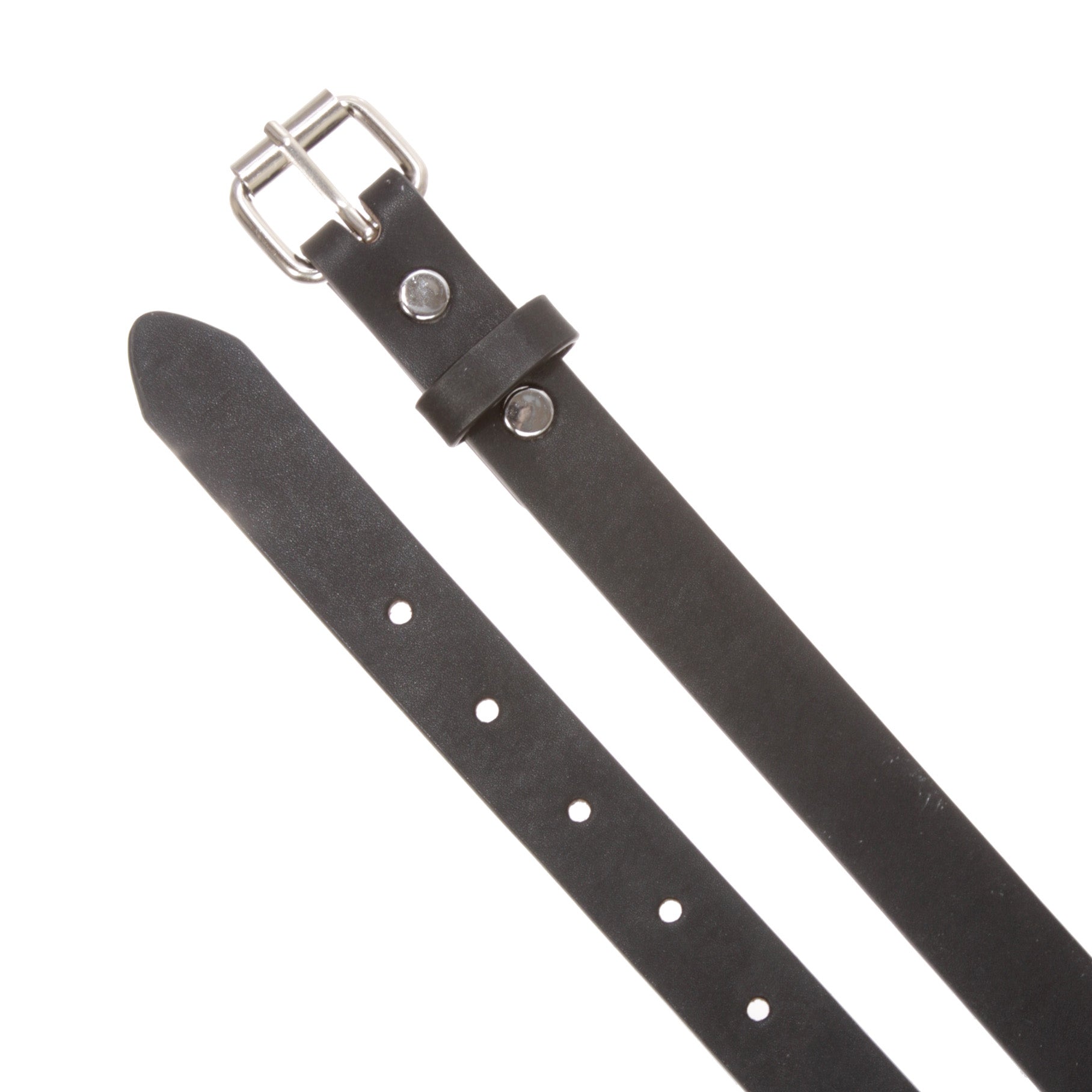 Kids 1" Snap On Plain Leather Belt