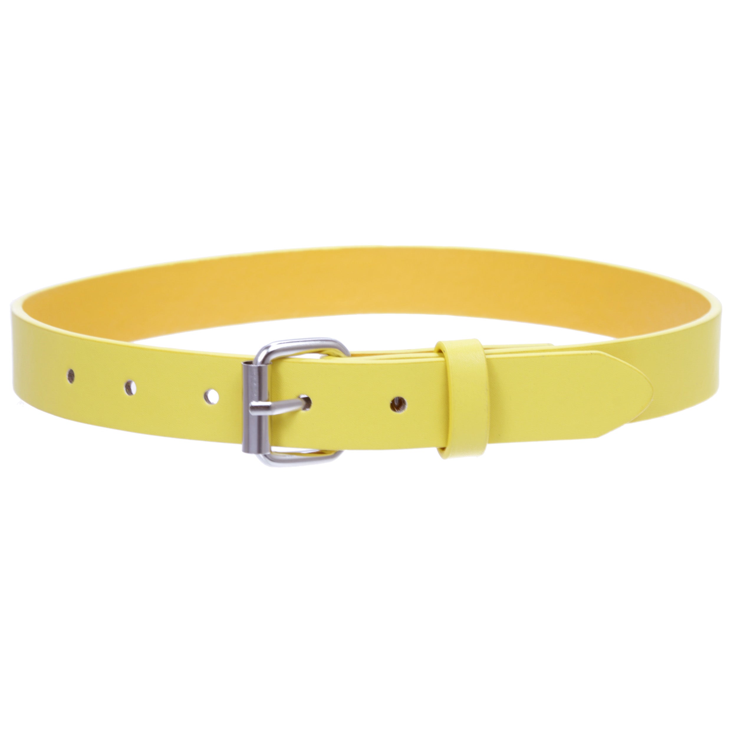 Kids 1" Snap On Plain Leather Belt