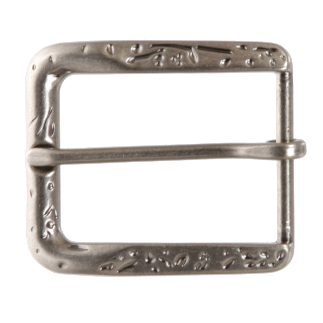 1 5/8" (39.5mm) Single Prong Hammered Rectangular Replacement Belt Buckle