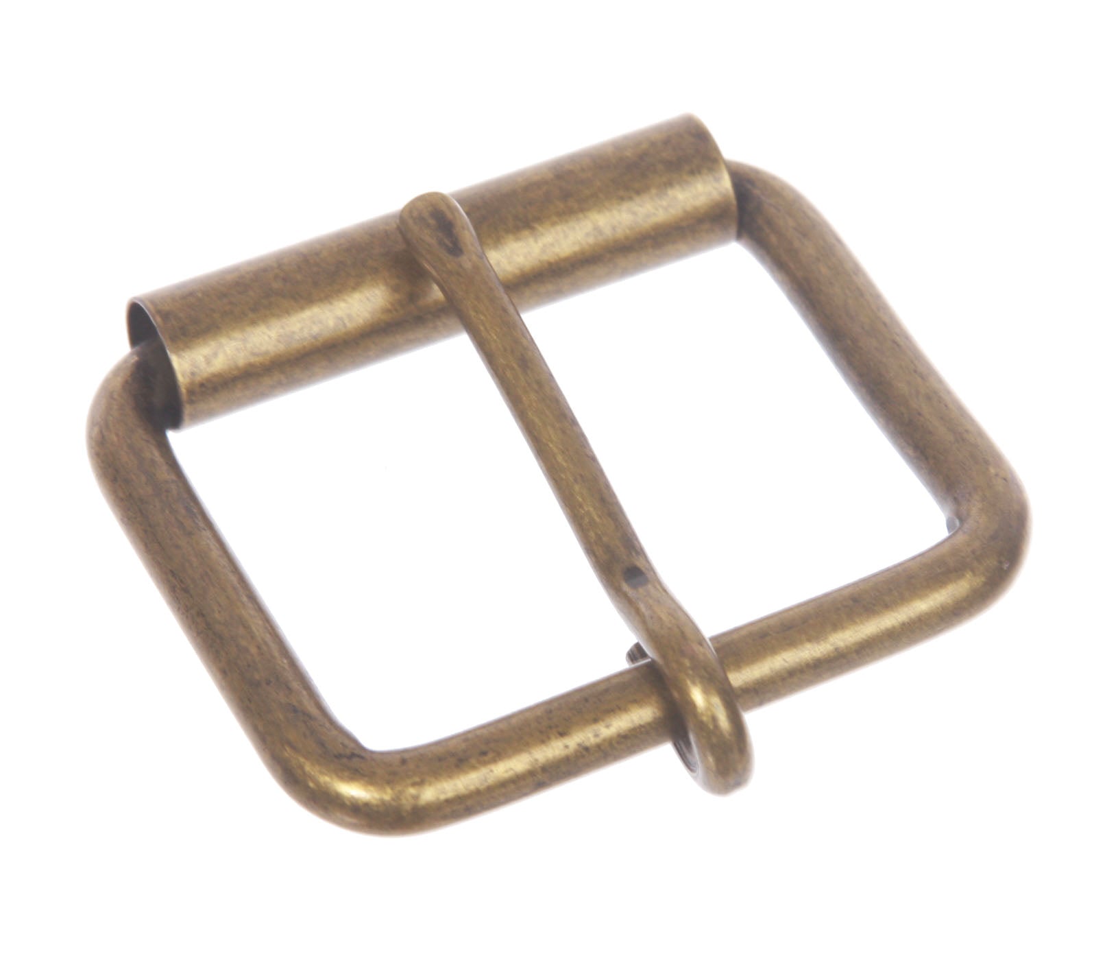 1 3/4" (45 mm) Single Prong Antique Brass or Silver Roller Belt Buckle