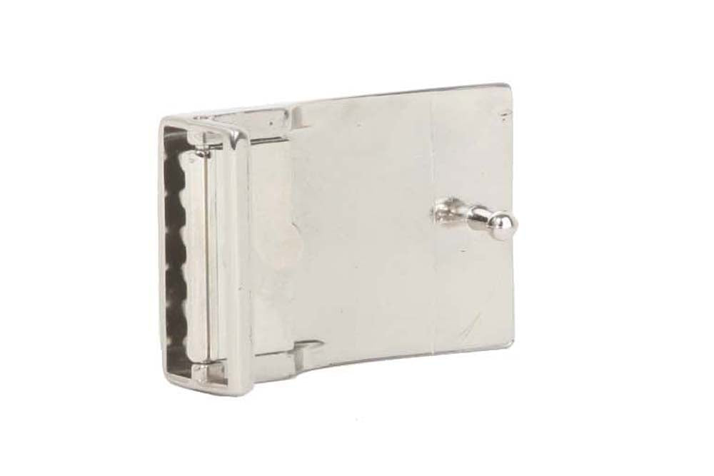 1 1/8 Inch (28 mm) Rectangular Plain Clamp Buckle