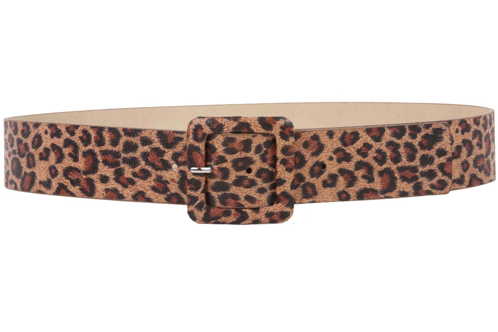 1 7/8" Wide Ladies Leopard Print Fashion Belt