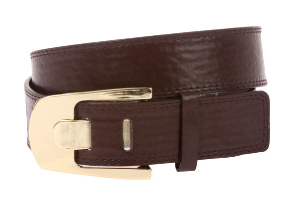 Ladies Double Row Tone-on-tone Stitching Belt