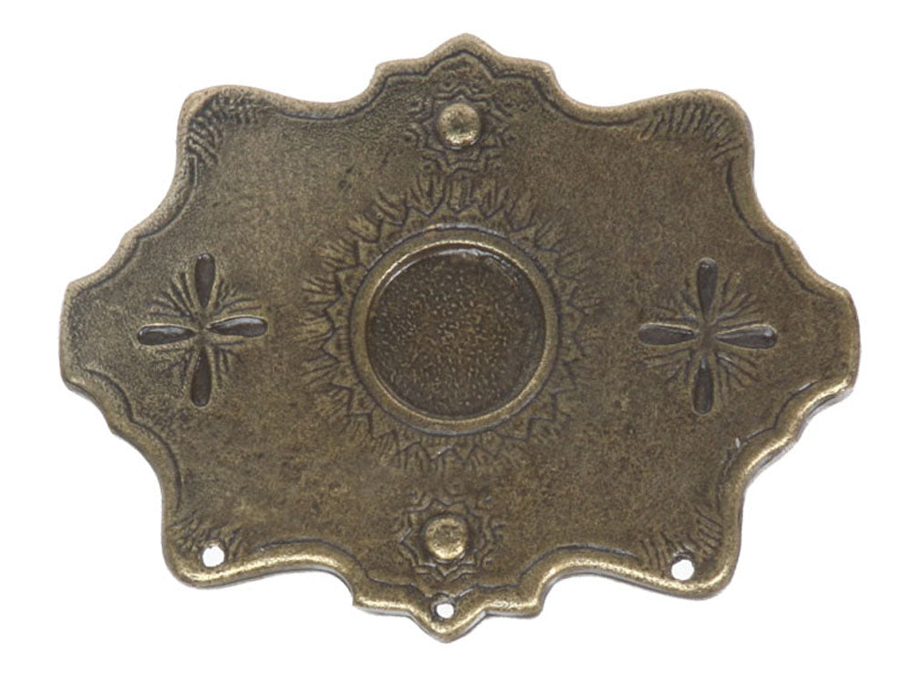 Western Snow Flakes Antique Belt Buckle