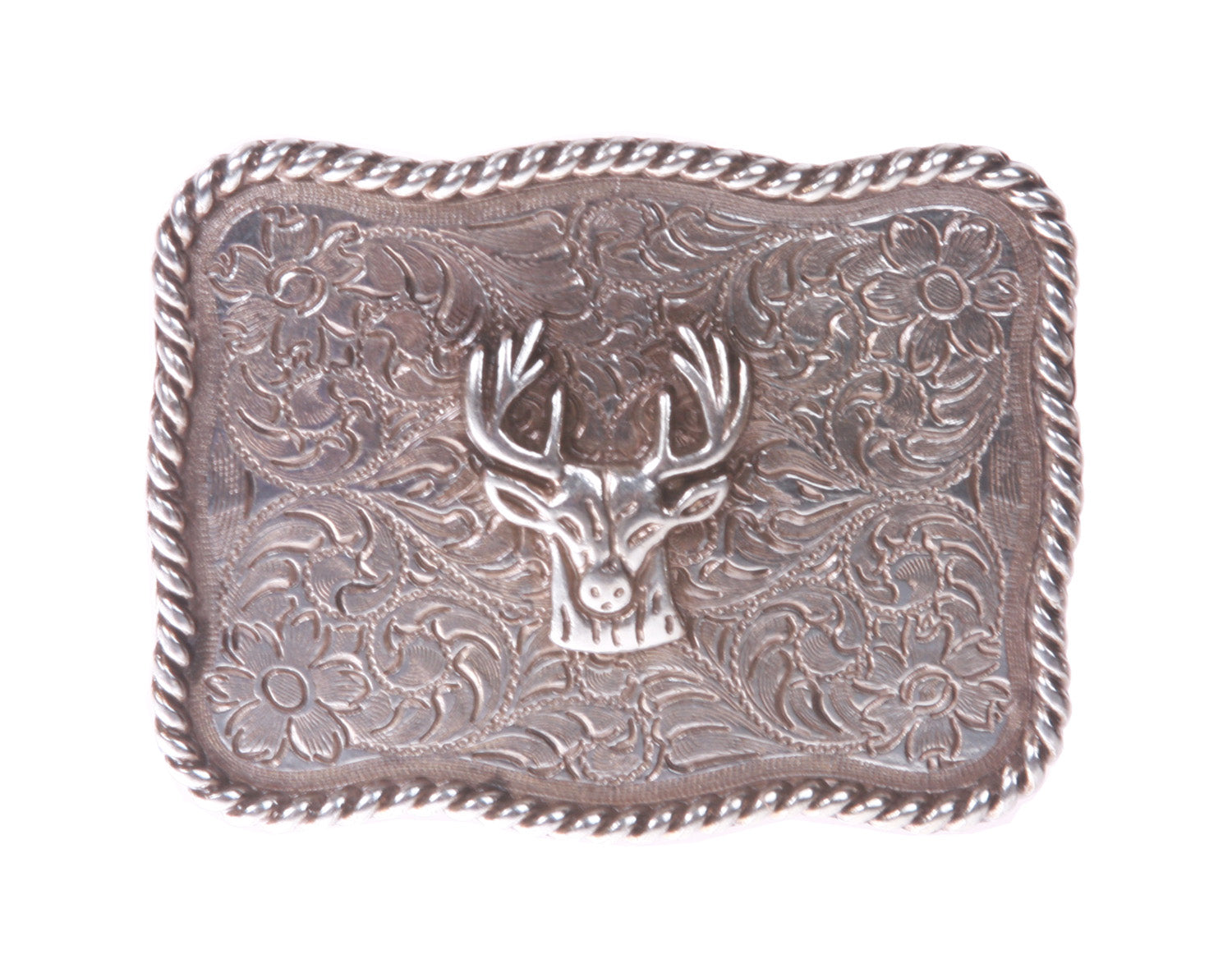 Western Deer Head Belt Buckle