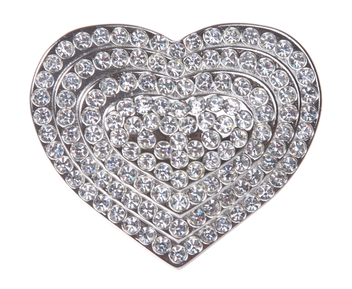 Heart Rhinestones Belt outlets - Topaz Rhinestone Crystal Heart